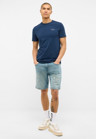 MUSTANG T-Shirt 'Austin' in Blau
