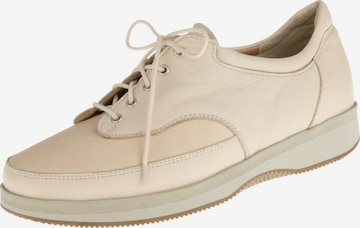 Natural Feet Lace-Up Shoes 'Paris XL' in Beige: front