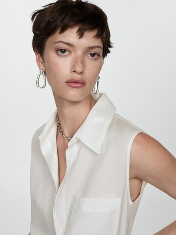 MANGO Blus 'LIM' i vit