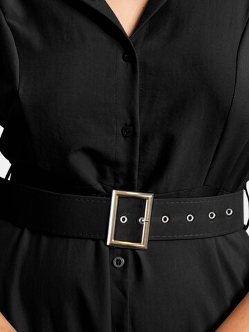 Trendyol Curve - Vestido camisero en negro