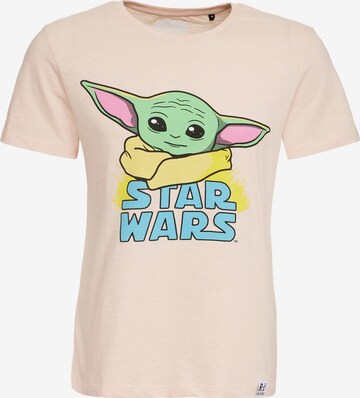 Recovered Shirt 'Star Wars The Mandalorian Child' in Beige: voorkant