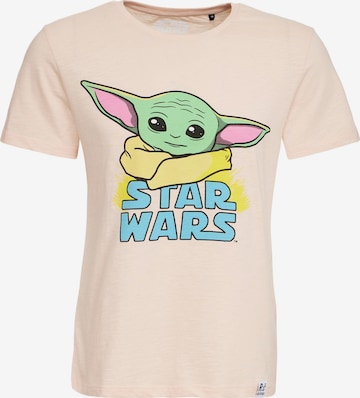 T-shirt 'Star Wars The Mandalorian Child' Recovered en beige : devant