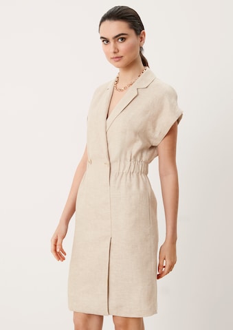 Robe-chemise s.Oliver BLACK LABEL en beige : devant