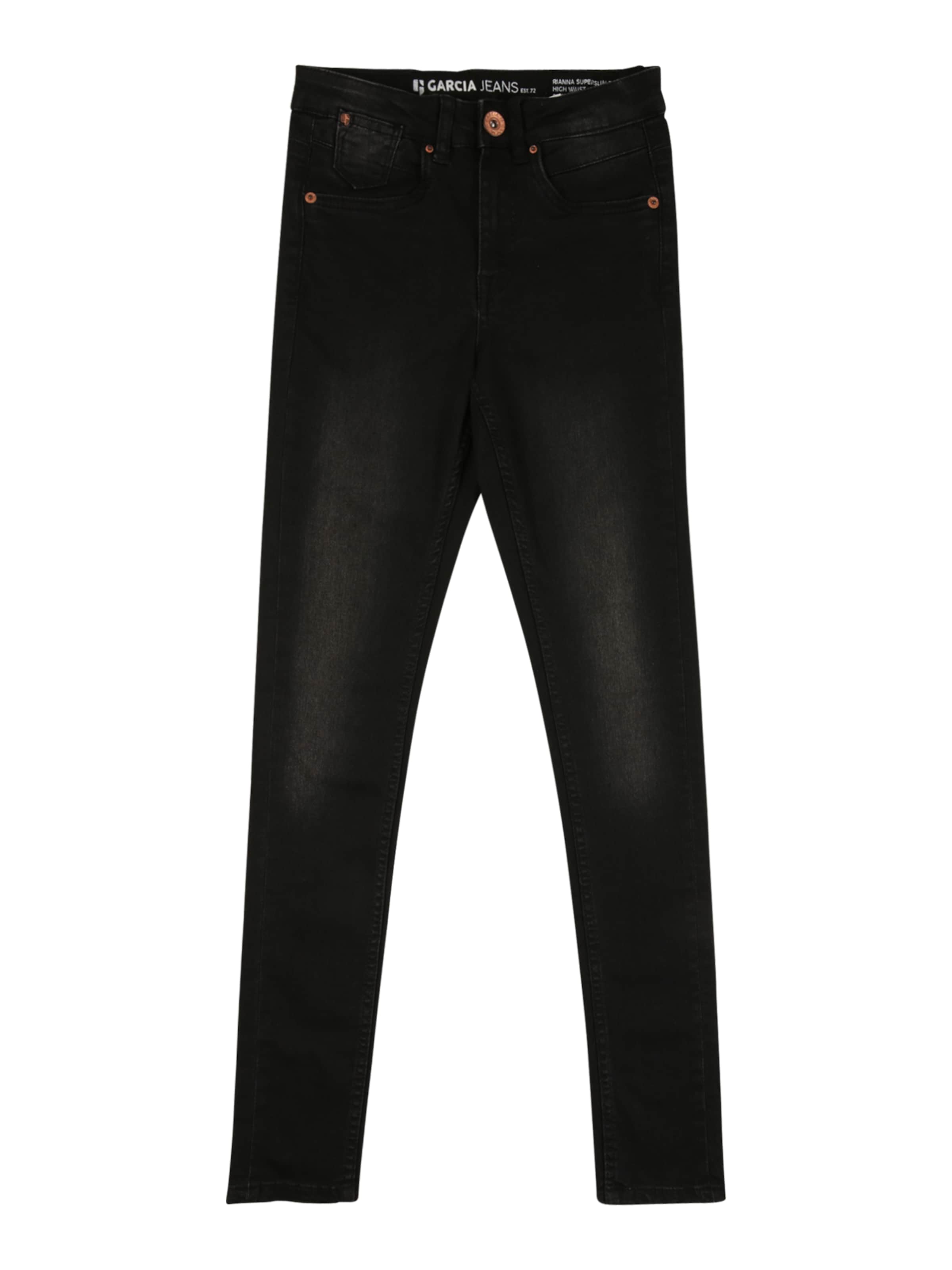 GARCIA Skinny Jeans 'Rianna' in Black: front