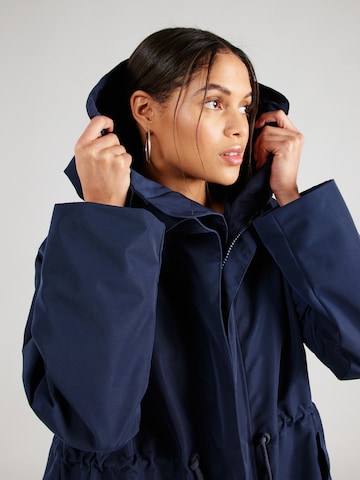 Embassy of Bricks and Logs Between-seasons parka 'Geneva' in Blue