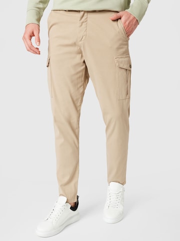 SELECTED HOMME Regular Cargobroek 'Wick' in Beige: voorkant