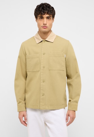 MUSTANG Comfort fit Button Up Shirt 'Dayton' in Green: front
