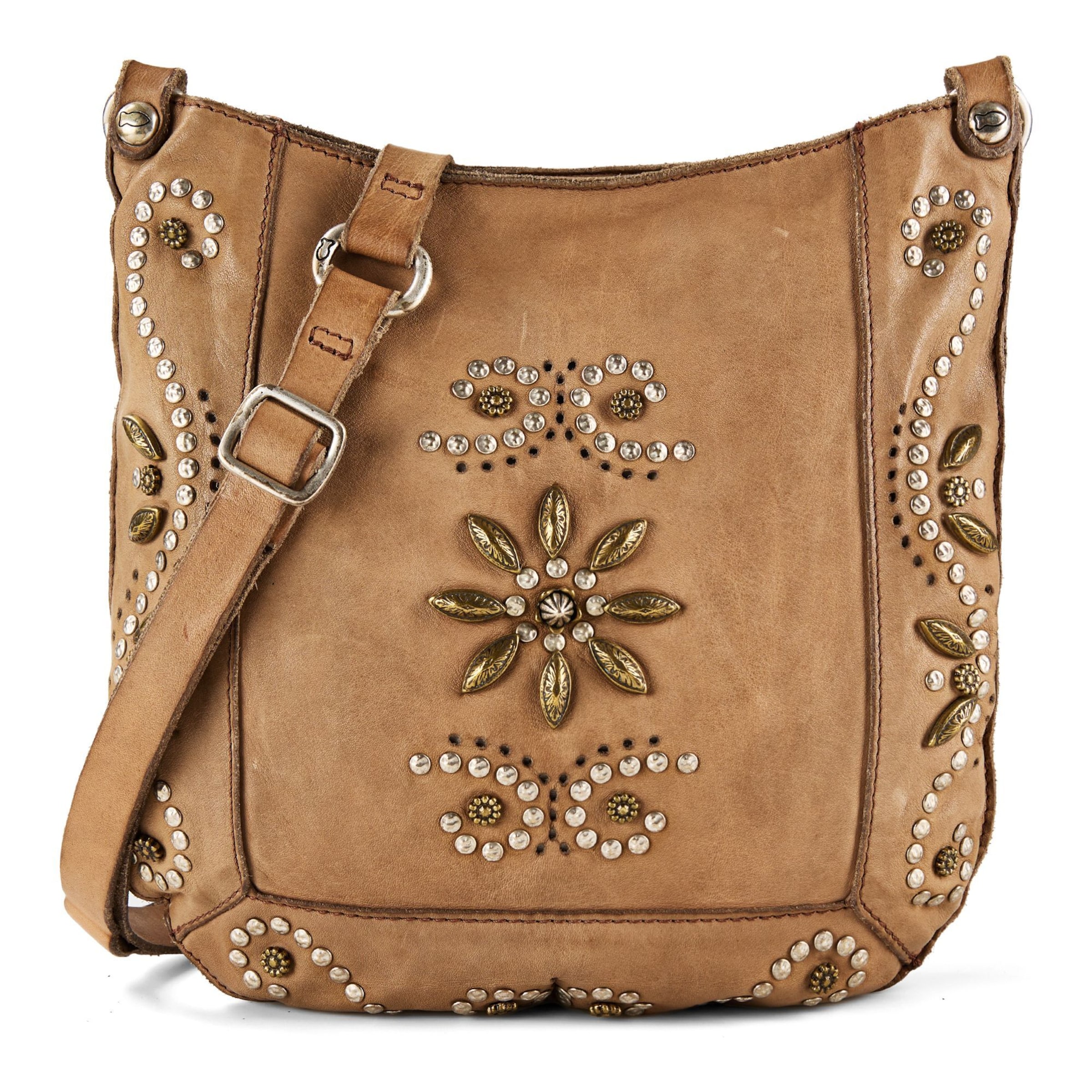 Sac à bandoulière 'Nora' Campomaggi en marron : devant