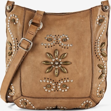 Sac à bandoulière 'Nora' Campomaggi en marron : devant