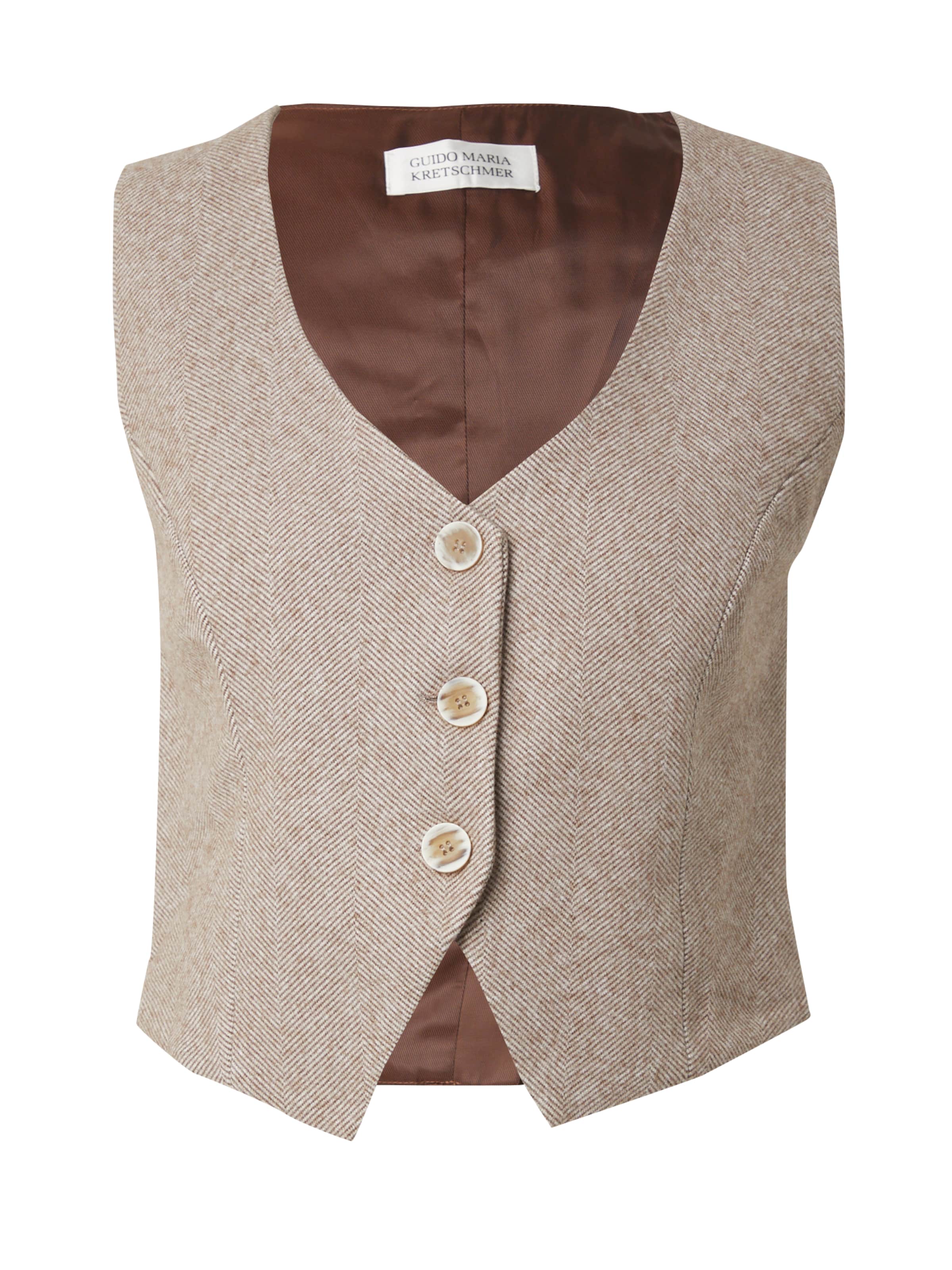 Guido Maria Kretschmer Women Vest 'Antonie' in Beige: front