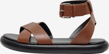 ONLY Sandaal, värv pruun: eest vaates