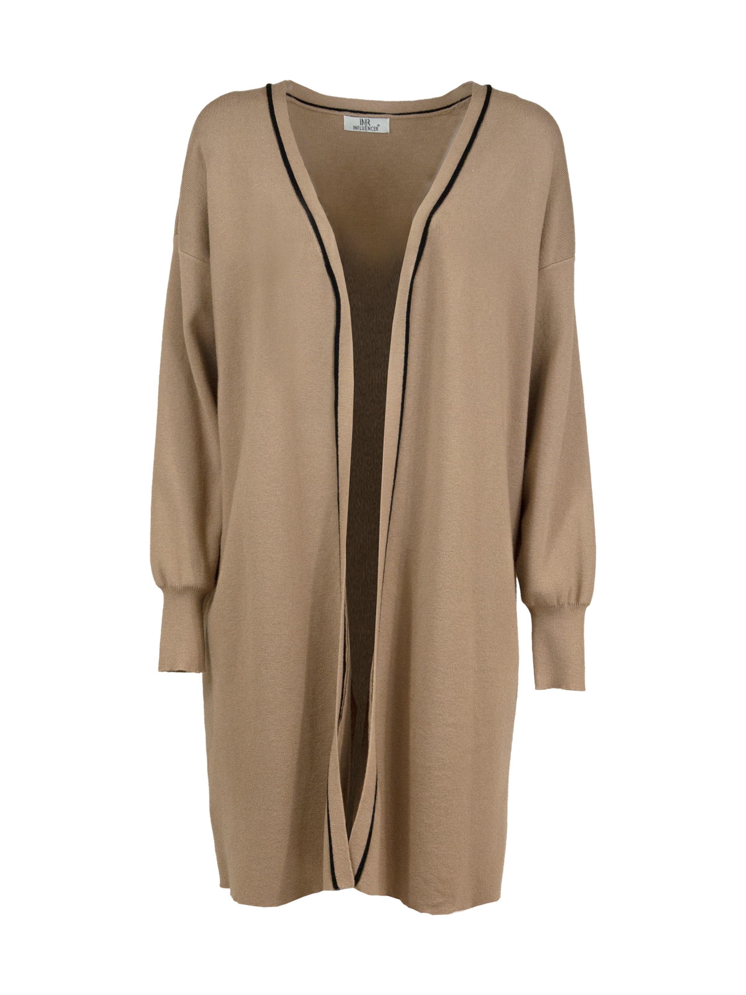 Influencer Плетена жилетка в бежово: отпред