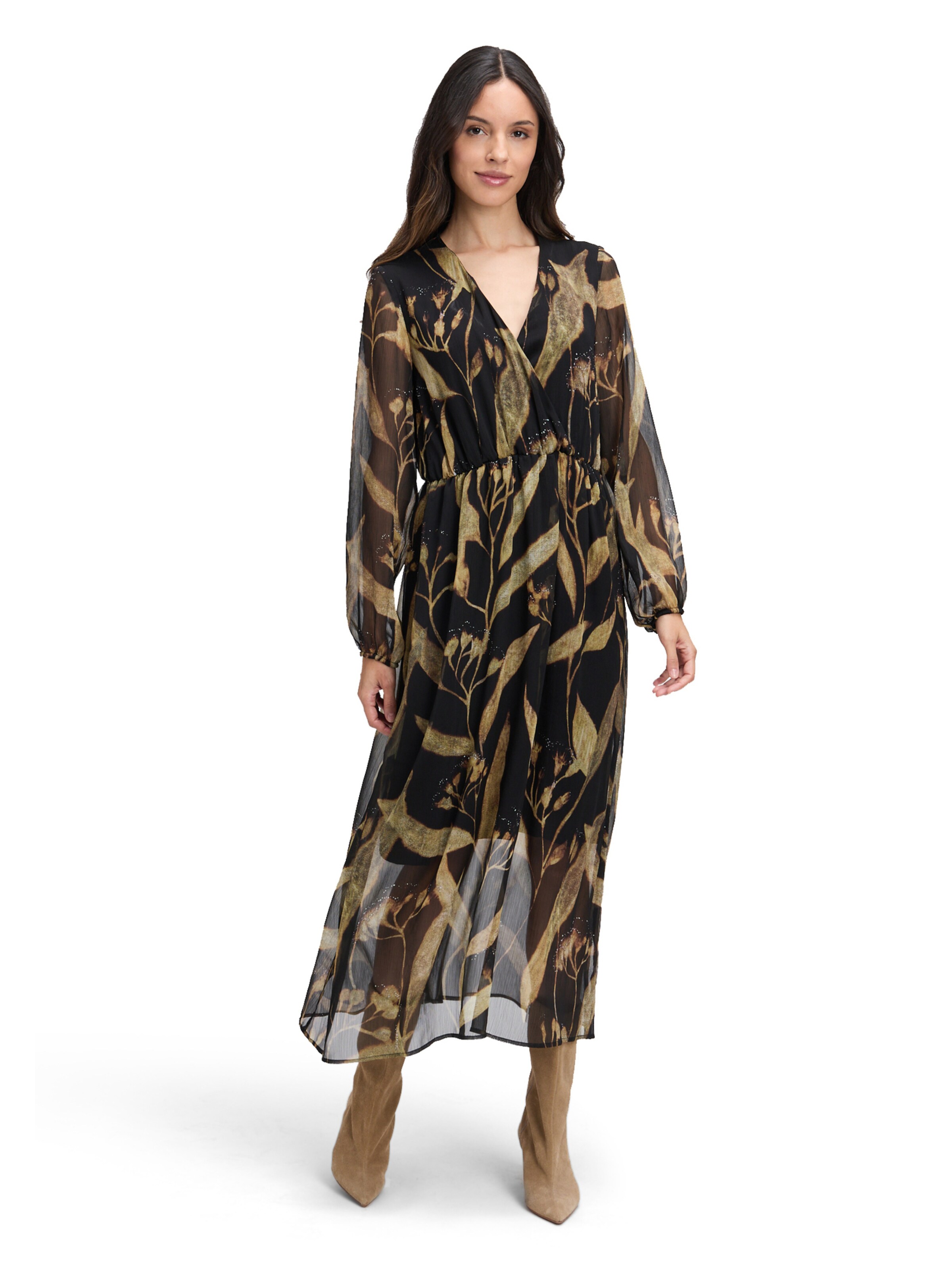 Cartoon Kleid in Schwarz: Vorderseite