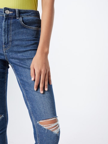 PIECES Skinny Jeans 'High Five' in Blau