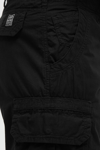 CAMP DAVID Regular Cargo Pants in Black
