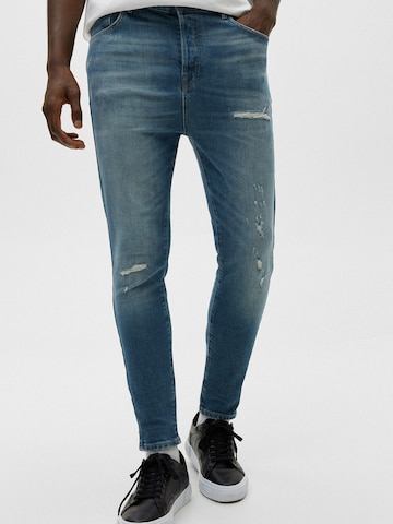 Pull&Bear Skinny Jeans in Blau