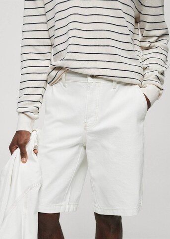 MANGO MAN Regular Jeans 'Brea' in White