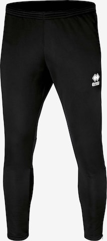 Errea Skinny Workout Pants in Black: front