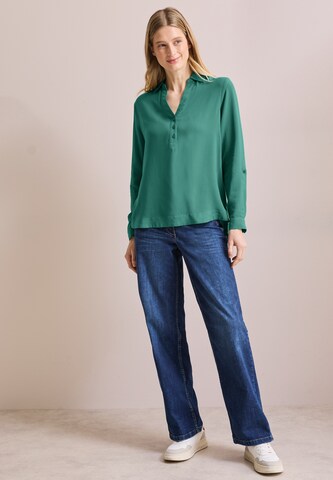 CECIL Bluse in Unifarbe in Grün