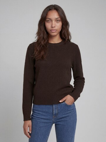 Pull-over 'JREBWSARAH' JJ Rebel en marron : devant