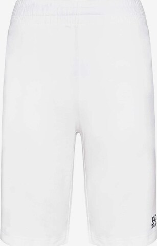 Pantalon EA7 Emporio Armani en blanc : devant