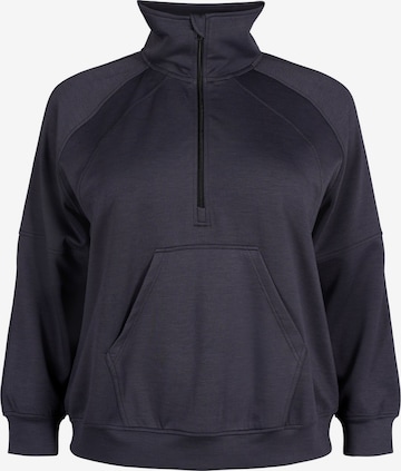 Active by ZizziSportska sweater majica 'Amalise' - siva boja: prednji dio