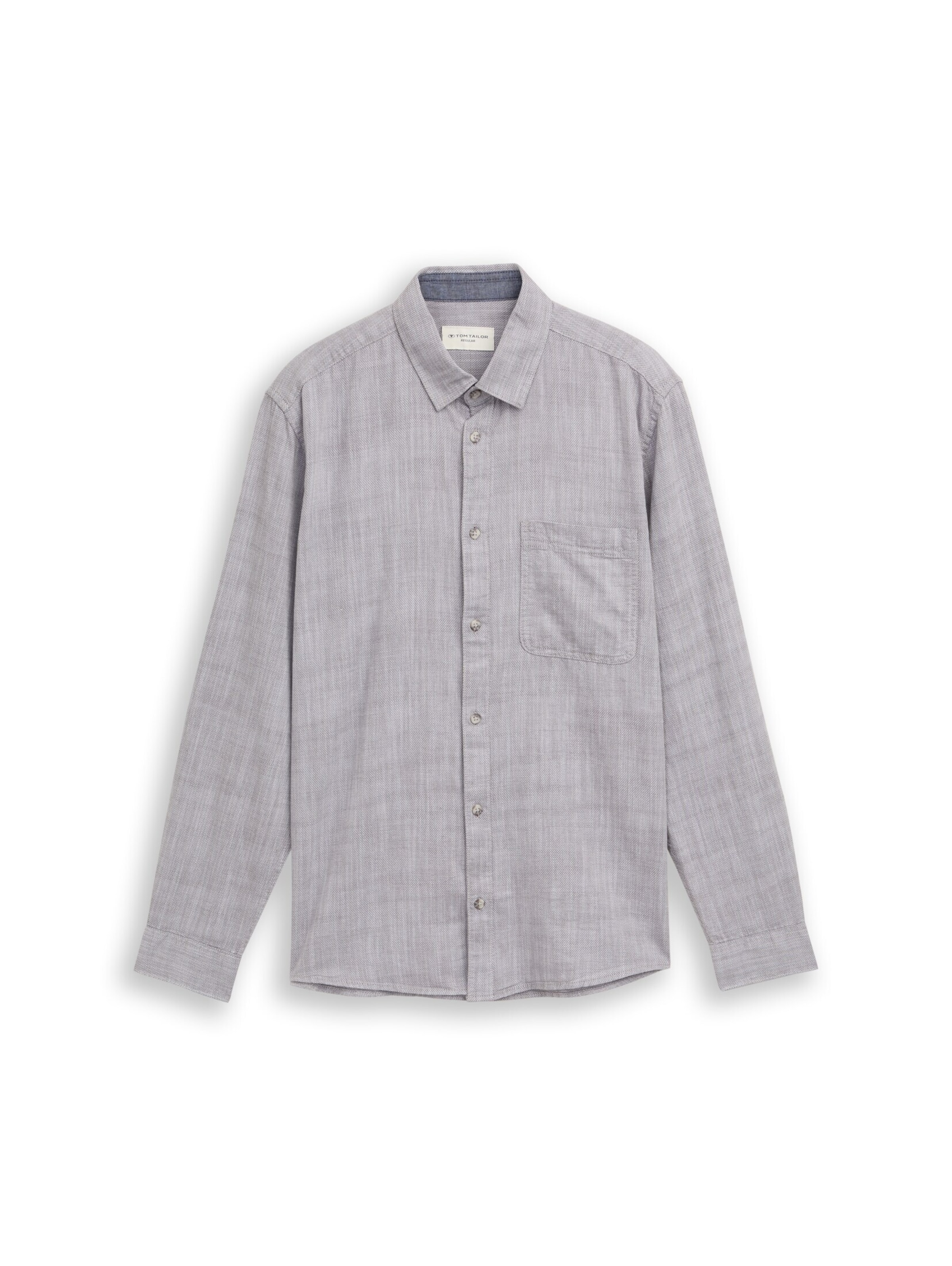 TOM TAILOR Regular Fit Hemd in Grau: Vorderseite