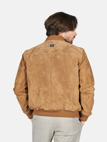 FREAKY NATION Regular fit Between-Season Jacket 'Ted' in Brown