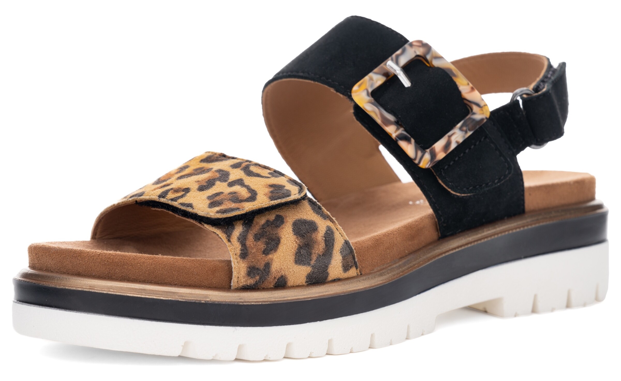 ARA Sandalen met riem in Zwart: voorkant