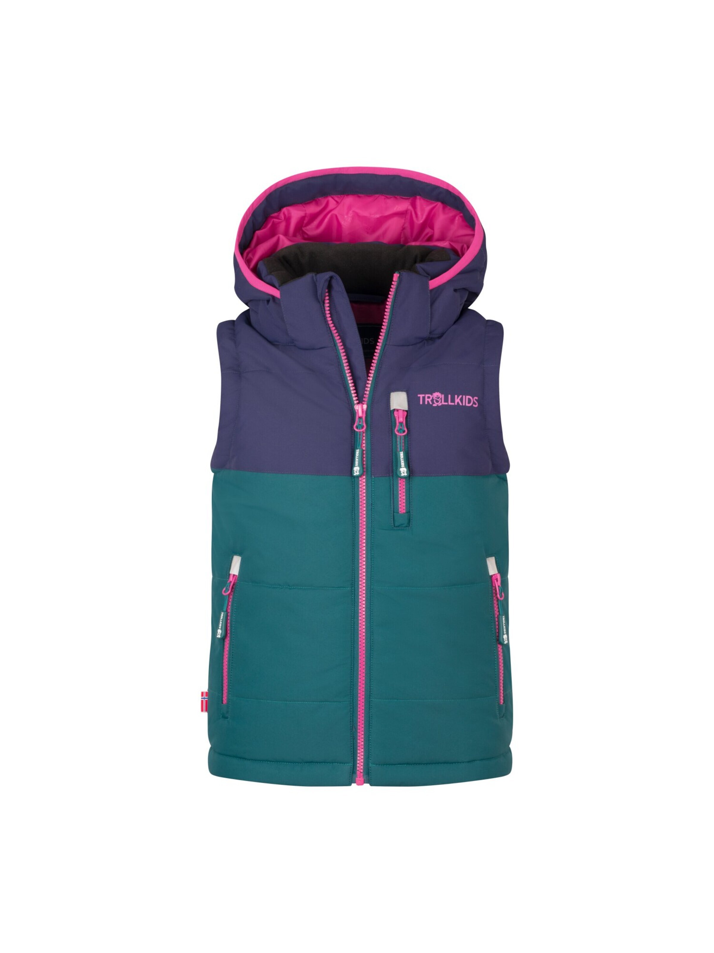 TROLLKIDS Outdoor jacket in Green: front