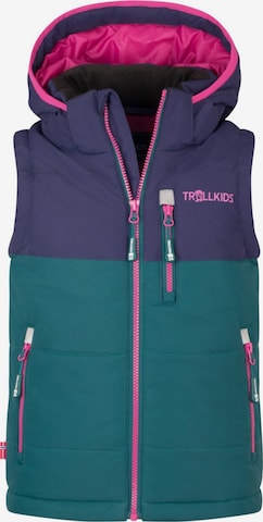 TROLLKIDS Outdoor jacket in Green: front