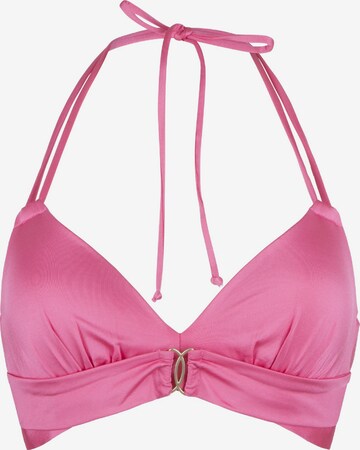LingaDore Triangel Bikini top in Pink: predná strana