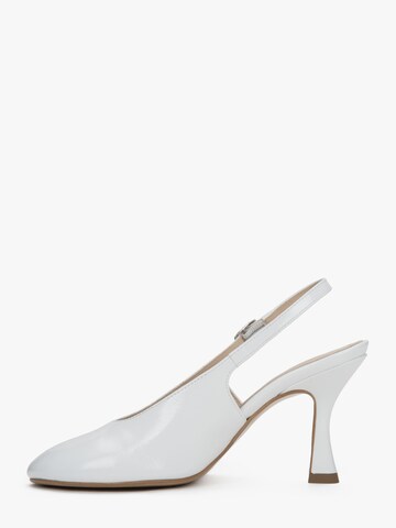 Décolleté sling '09-0850' di Estro in bianco