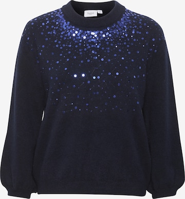 SAINT TROPEZ Sweater 'Barbel' in Blue: front