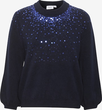 SAINT TROPEZ - Pullover 'Barbel' em azul: frente