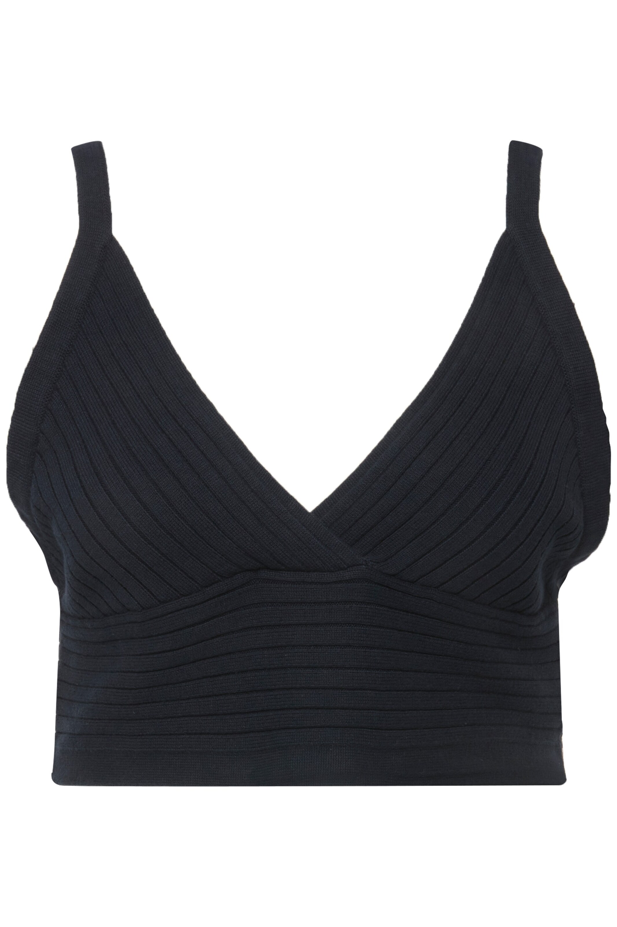 Ulla Popken Top in Zwart: voorkant