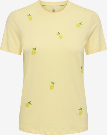 ONLY Koszulka 'ONLKITA' w kolorze żółty: przód