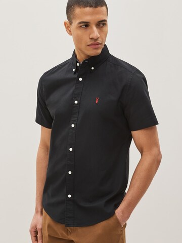 Next Regular fit Overhemd in Zwart: voorkant