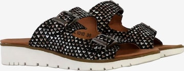 The Divine Factory Mules in Black: front