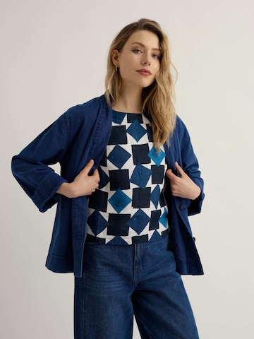 Seasalt Cornwall Top 'Colour Study' in Blau: Vorderseite