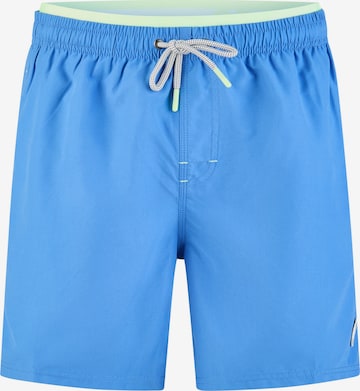 Happy Shorts Zwemshorts 'Double Waistband' in Blauw: voorkant