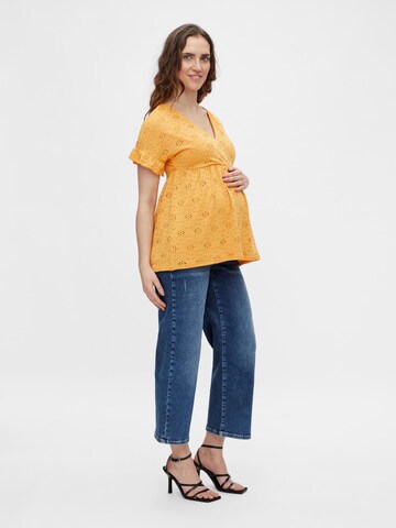 MAMALICIOUS Blouse 'Dinna' in Orange