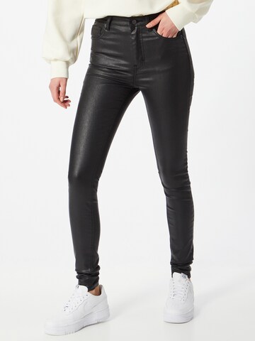 Superdry Skinny Džíny – černá: přední strana