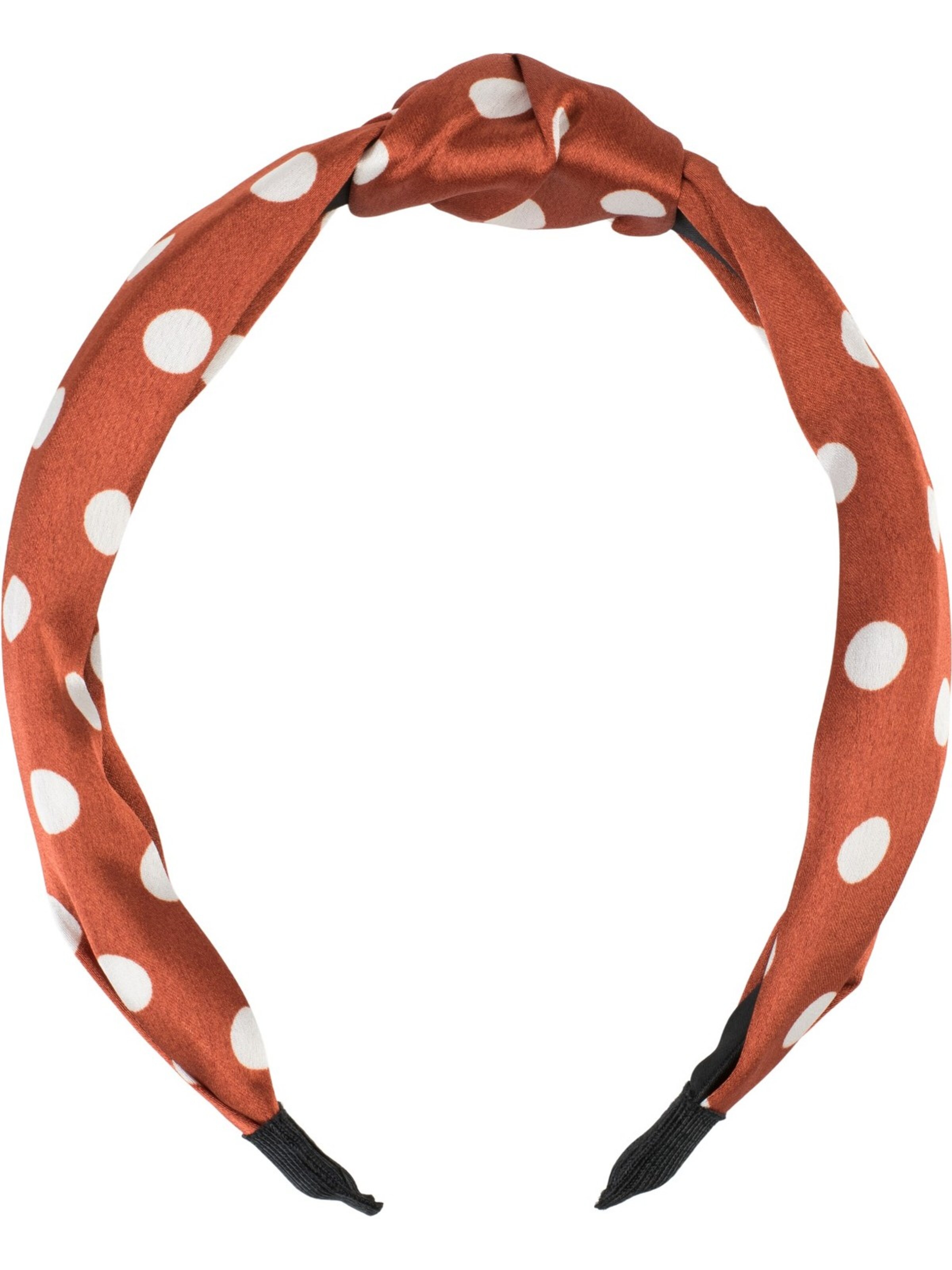 styleBREAKER Hair jewelry 'Haarreif gepunktet mit Knoten Rockabilly' in Brown