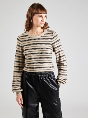 VILA Sweater 'VIRIL' in Beige: front
