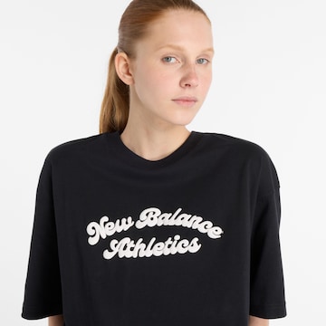 new balance Shirt in Zwart