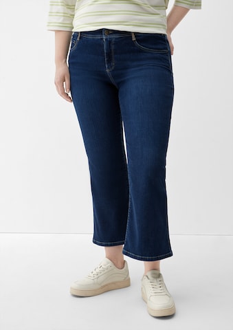 TRIANGLE Flared Jeans i blå: forside