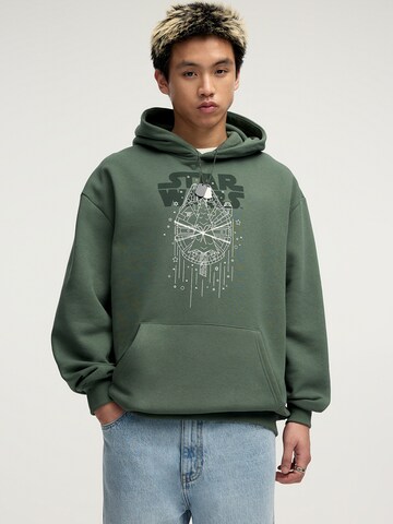 Pull&Bear Sweatshirt in Grün