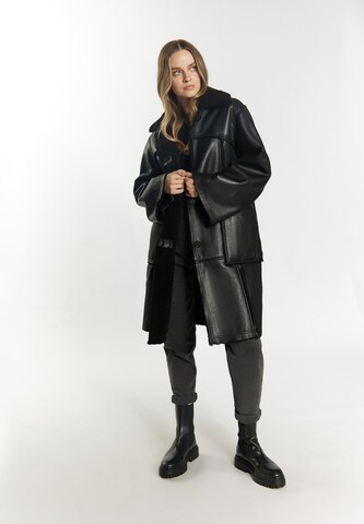DreiMaster Vintage - Abrigo de invierno en negro