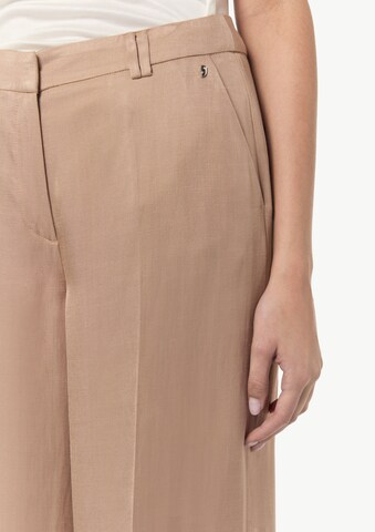 COMMA Wide leg Pleated Pants in Brown